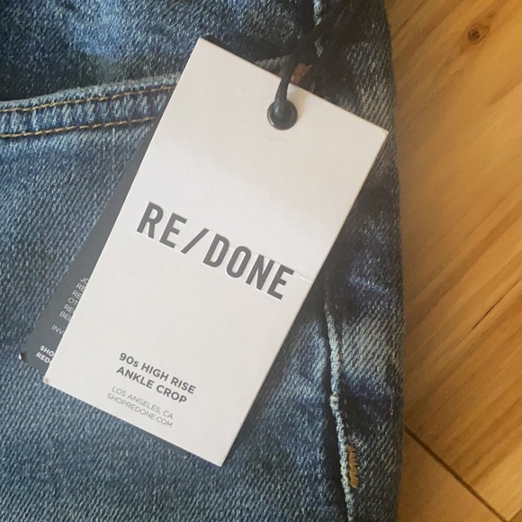 NWT RE/DONE
90s High Rise Ankle Crop Jeans - Picture 8 of 11